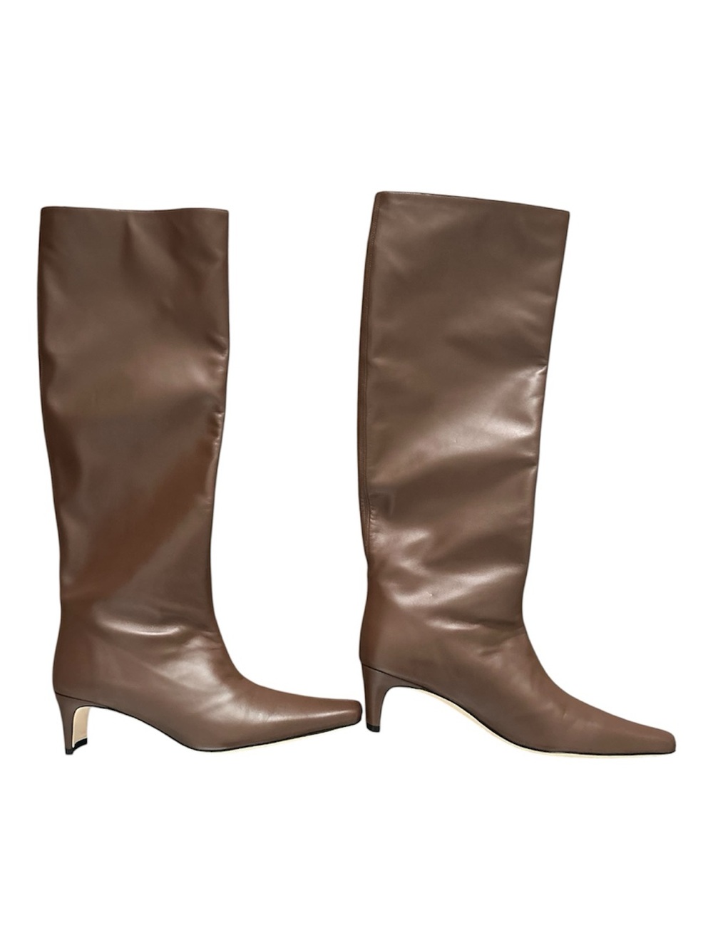 Staud Wally Brown Leather Knee-High Boot - Picture 7 of 8